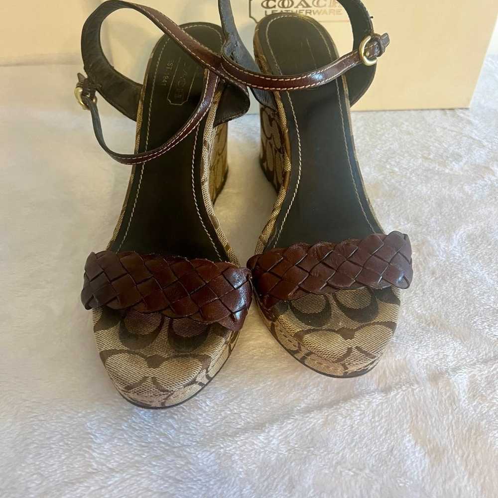 COACH Robina Vacchett Wedge Sandal / Heel / Dress… - image 2