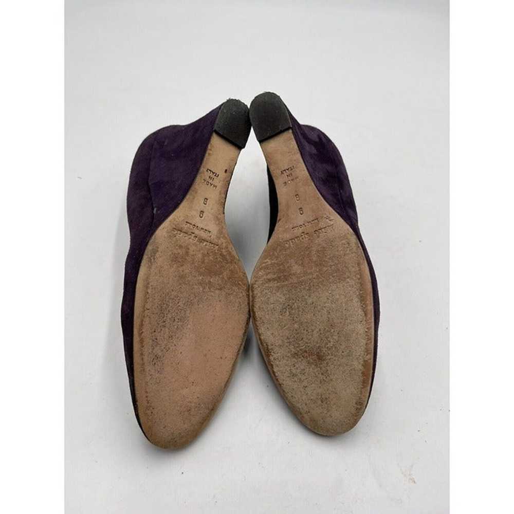 Vintage Kate Spade Purple Suede Wedge heels Sz 9 B - image 7