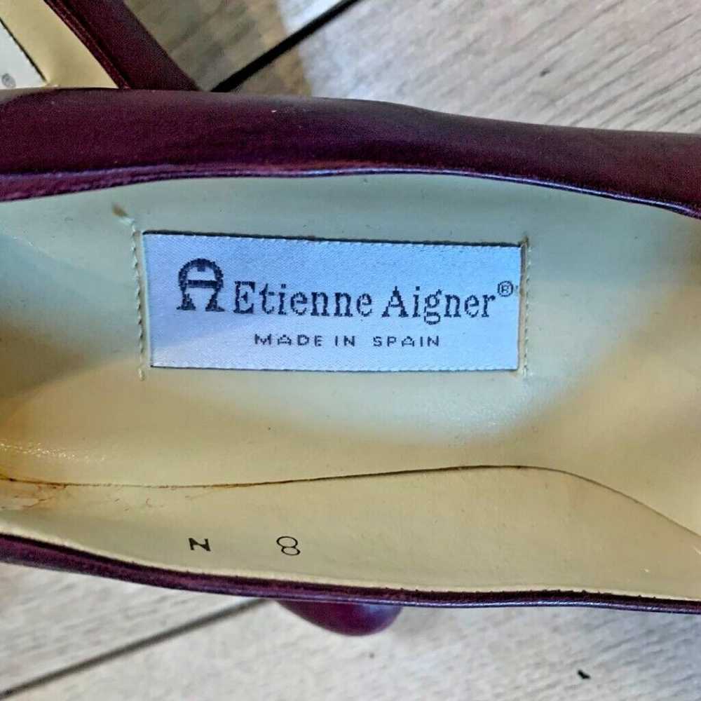 Etienne Aigner Womens Cognac Classic Vintage Pump… - image 3