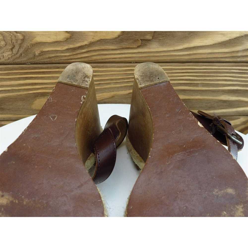 J.CREW Size 8 Platform Heel Brown Leather M Width - image 11