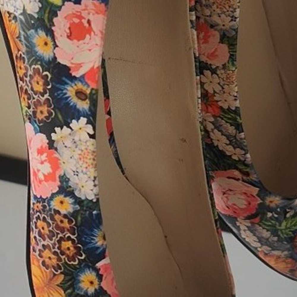 Vintage Nine West floral patent wolencia low heel - image 7