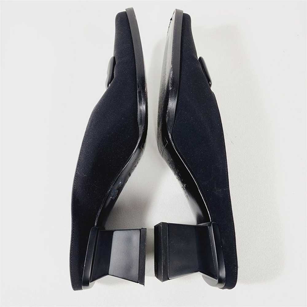 Vintage 1990s Paloma Black Block Heel Square Toe … - image 5