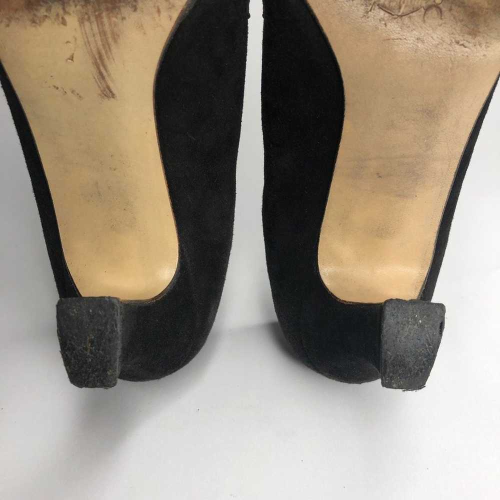 Vintage Rangoni Black Suede Loafer Heels - image 11