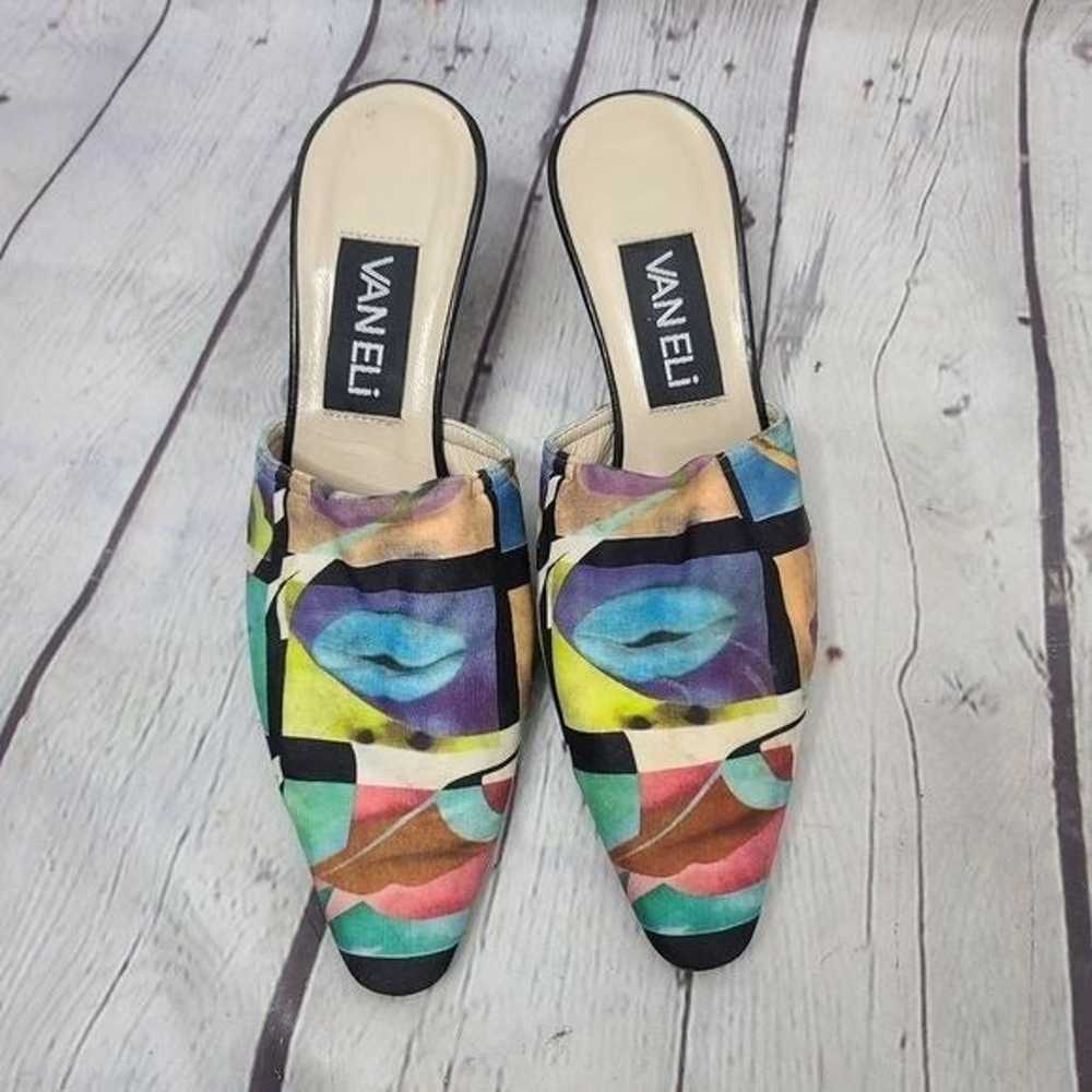 Vintage 80s 90s Vaneli Lip Pop Art Heels - image 3