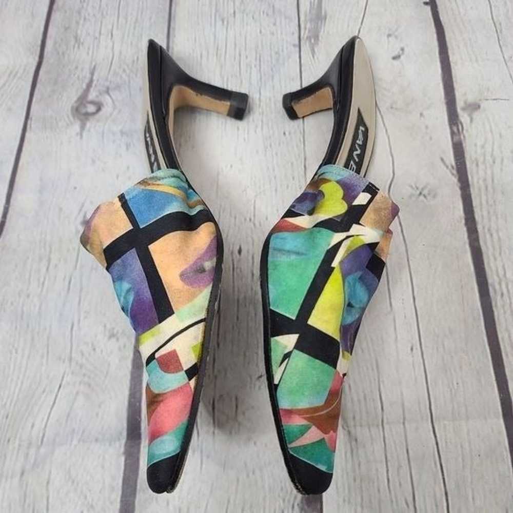 Vintage 80s 90s Vaneli Lip Pop Art Heels - image 9