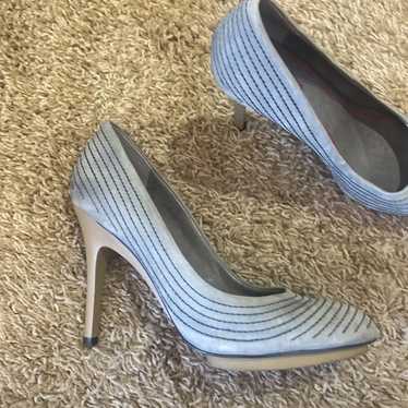 5/48 vintage 2000s y2k sage striped heels