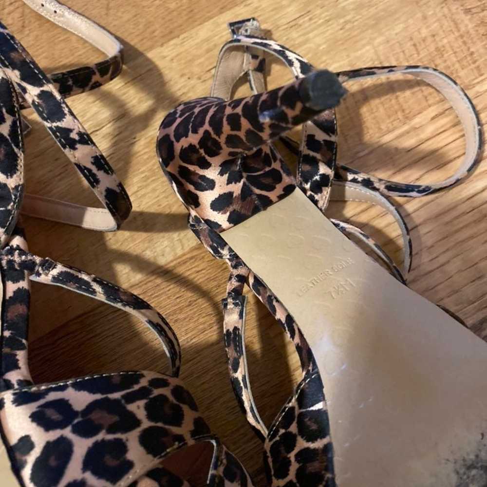 Betsey Johnson Leopard Heels 7.5 - image 11