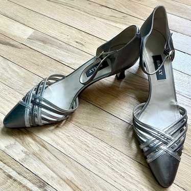 Bally silver grey pointed toe heels - image 1