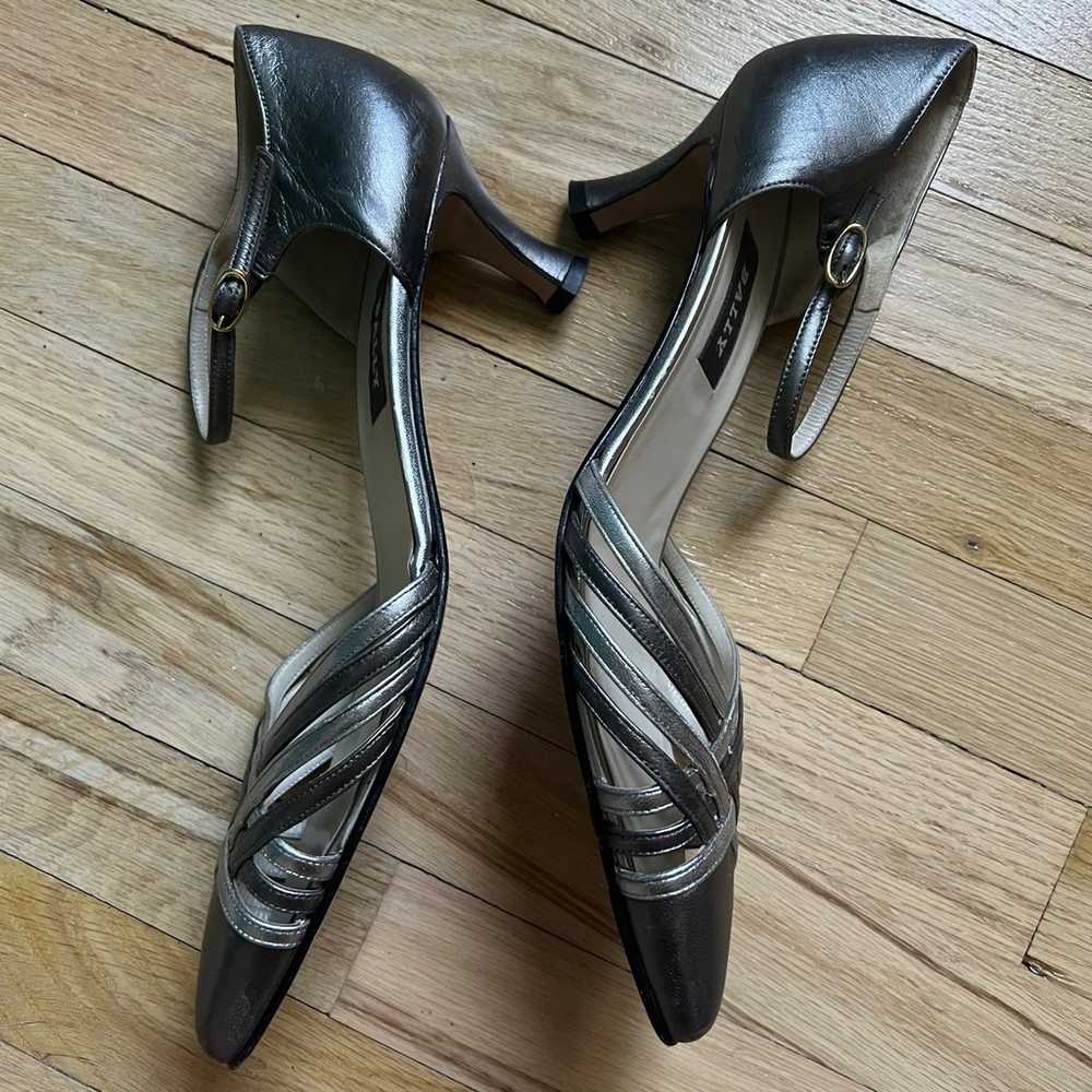 Bally silver grey pointed toe heels - image 4