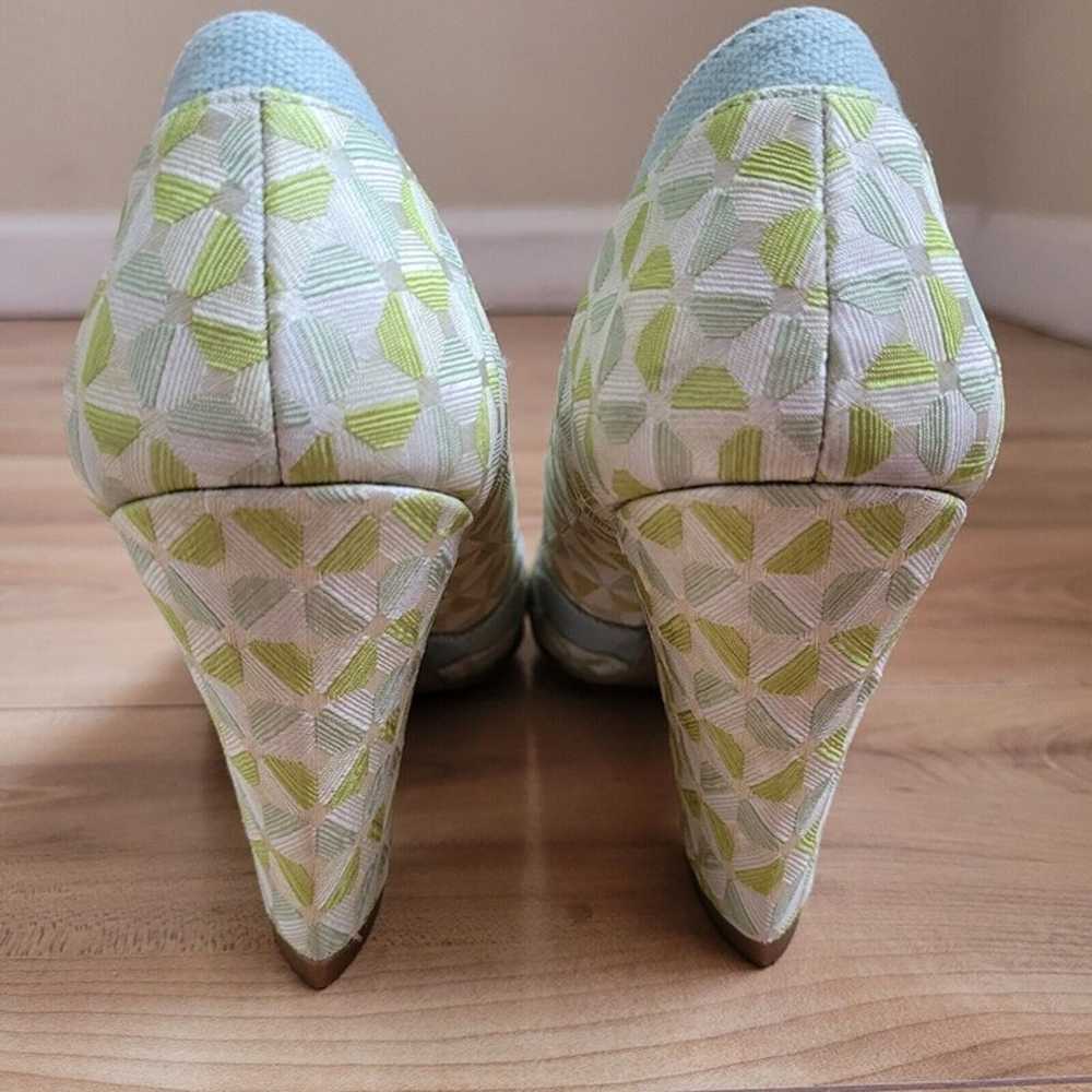 Ruby Shoo Savannah Pattern Green Pistachio Heeled… - image 10