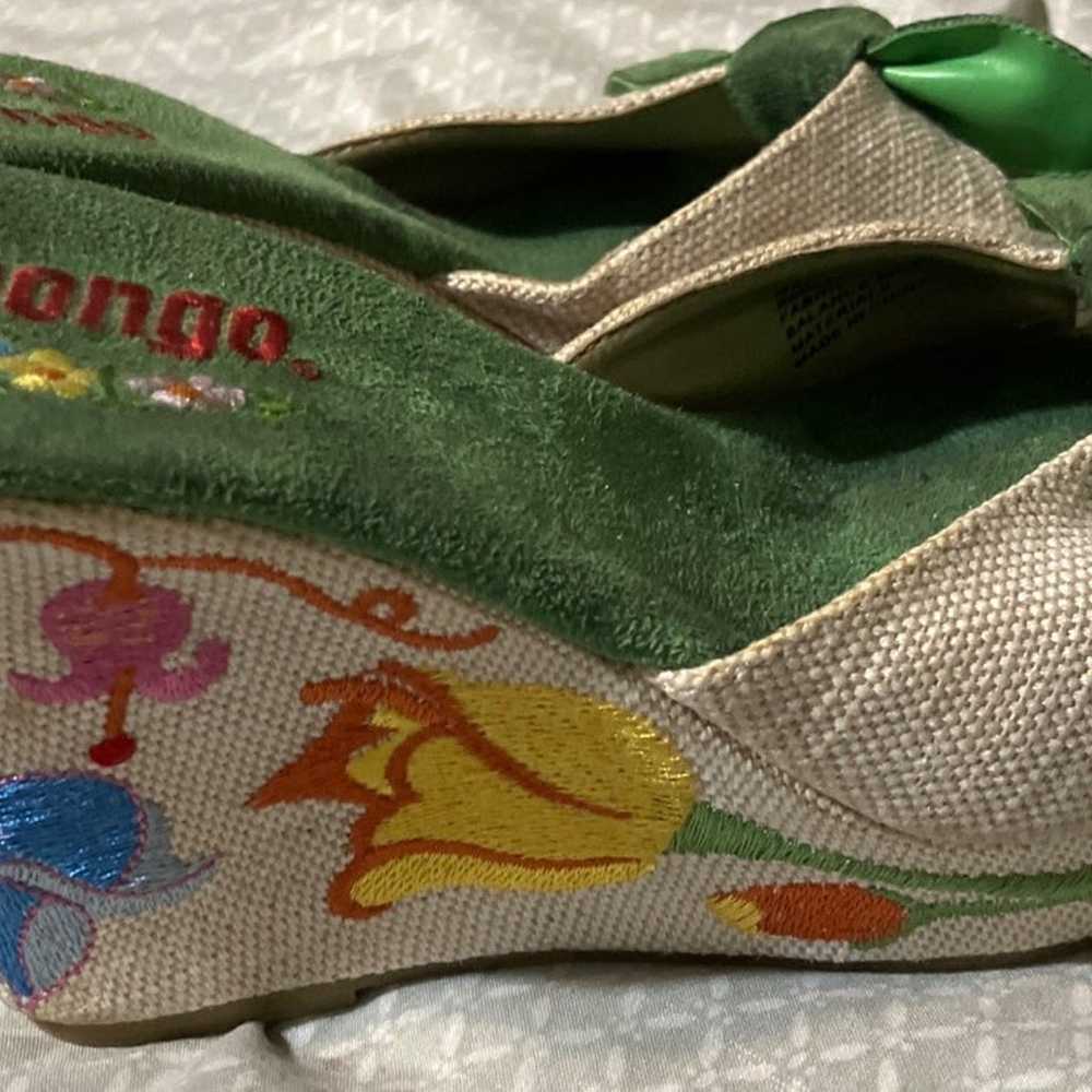 bongo platform shoes size 8 vintage 90s - image 4