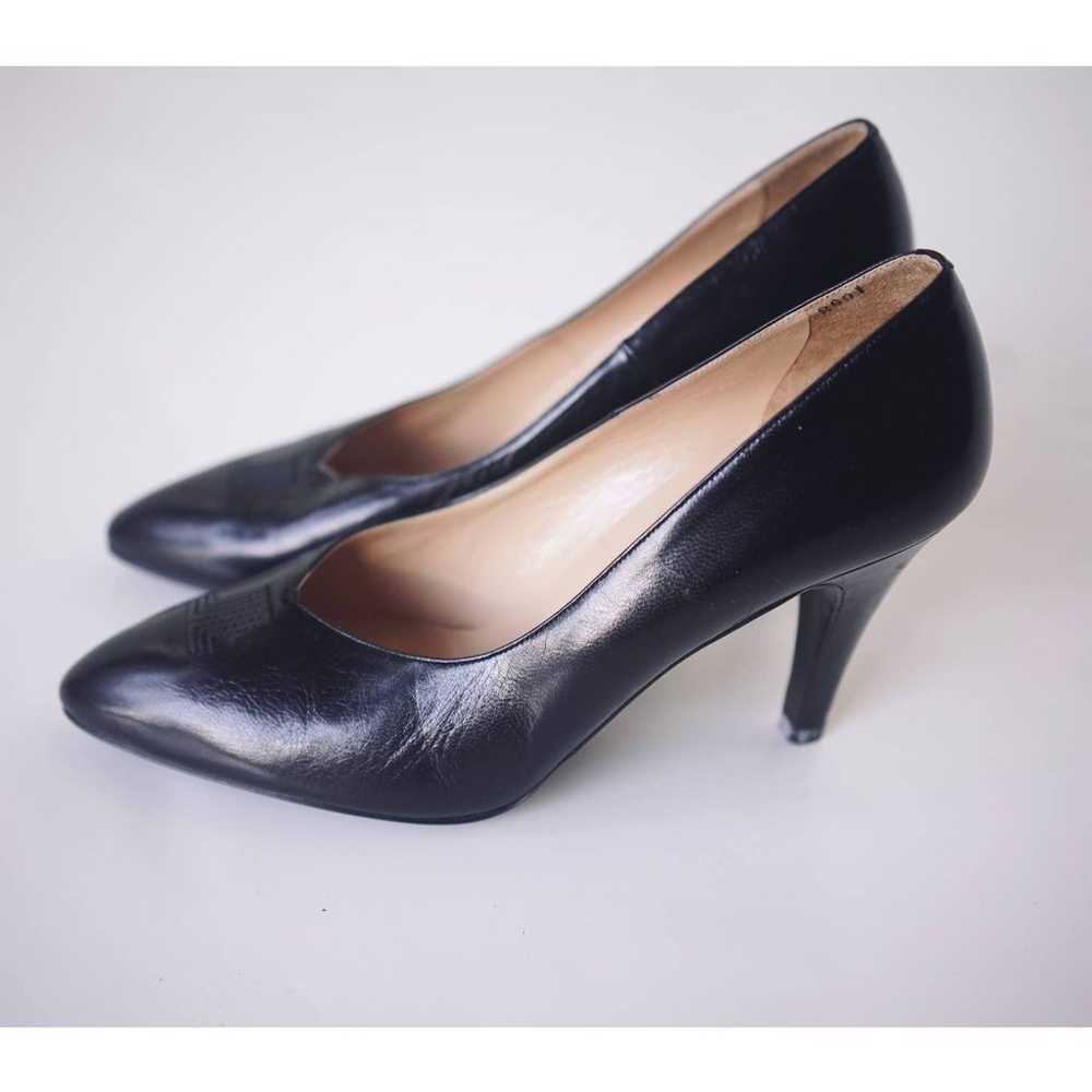 Vintage Lanvin Paris Black Pumps Heels - image 1