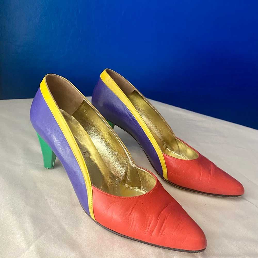 Escada Color Block Heels - image 1