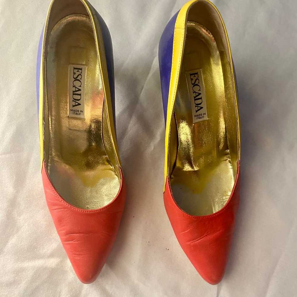 Escada Color Block Heels - image 2