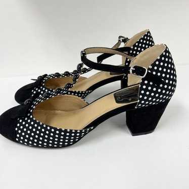 Kitten DAmour D’Amour Black White Polka Dots T-Str