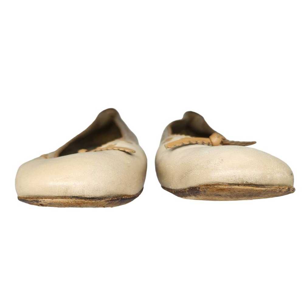 Stuart Weitzman Vintage Shoes 7.5 Heels Tan Cream… - image 2