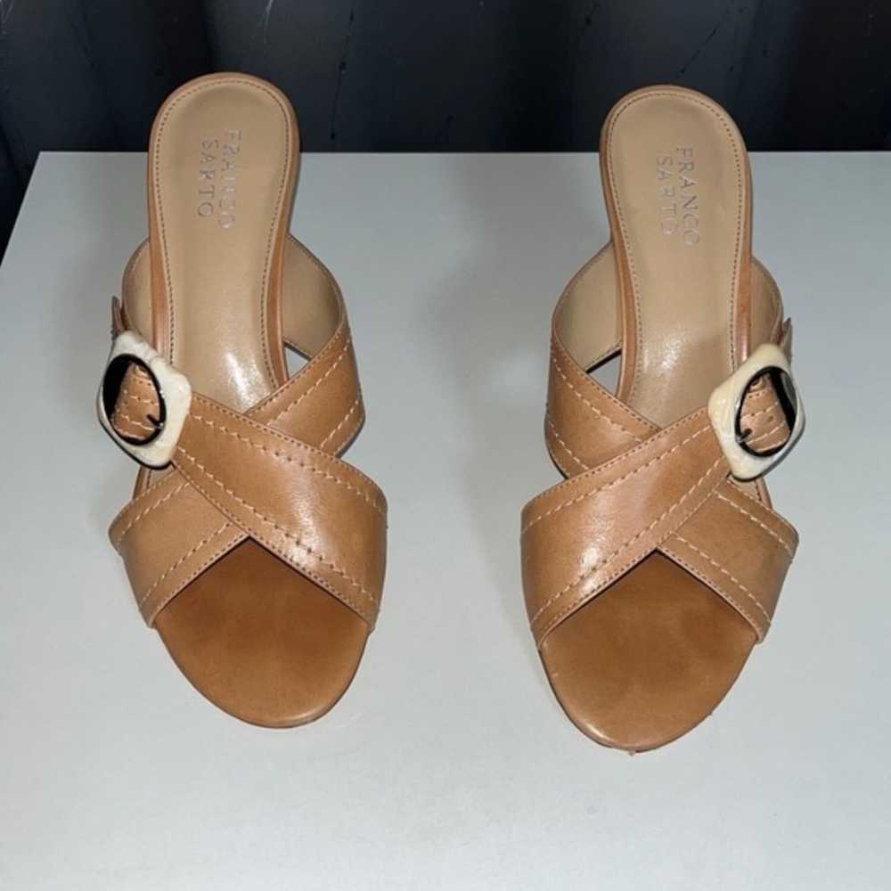 Franco Sarto | Leather Tan Sandal - image 4