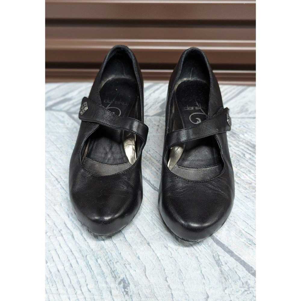 Vintage Dansko Size 38 Black Leather Mary Jane Pu… - image 2