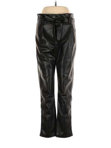 Lucy Paris Women Black Faux Leather Pants M - image 1