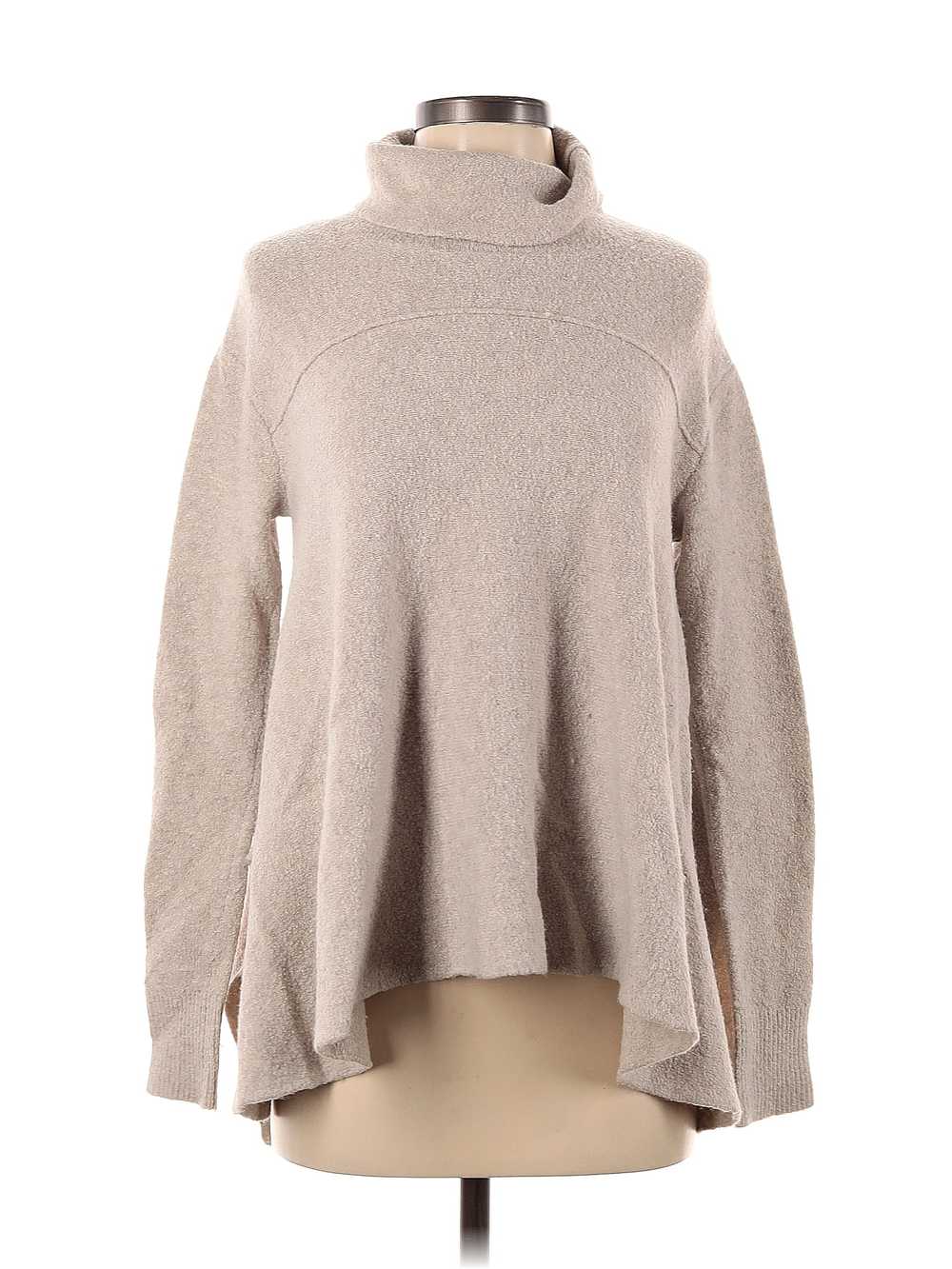 Free People Women Brown Turtleneck Sweater S - image 1