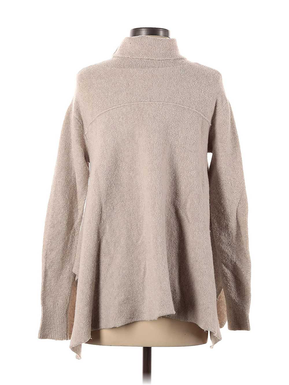 Free People Women Brown Turtleneck Sweater S - image 2