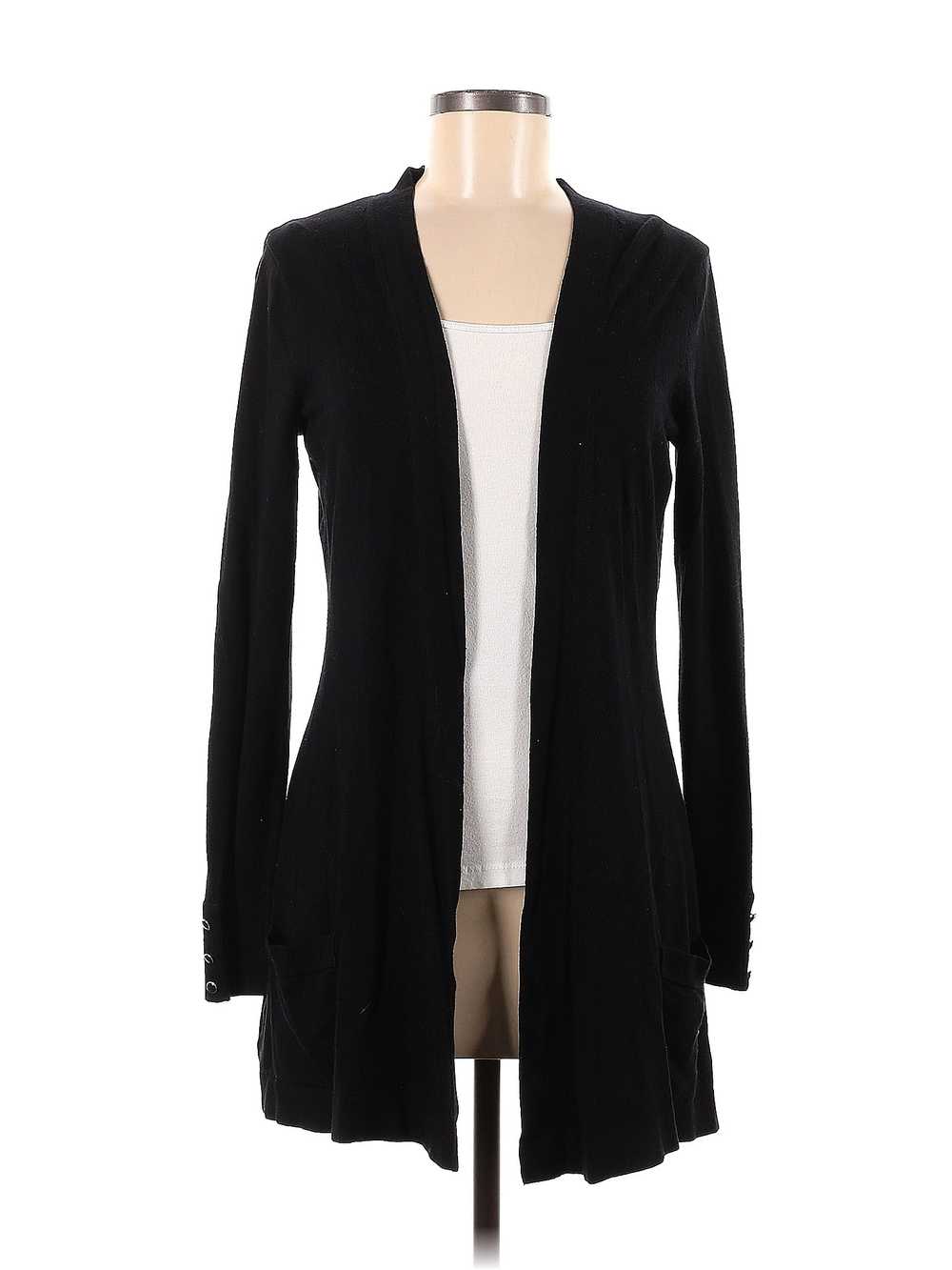 Roz & Ali Women Black Cardigan M - image 1