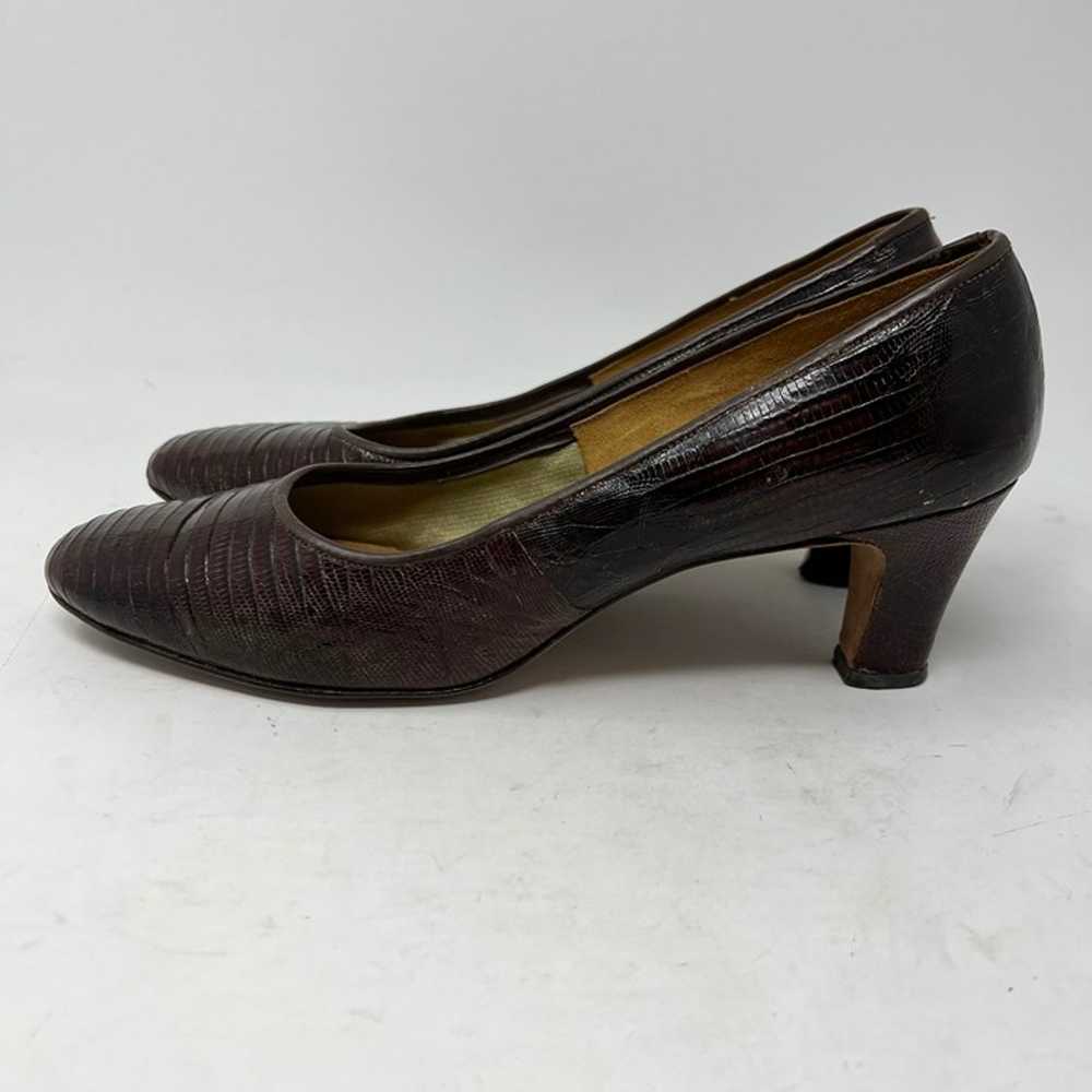 Vintage Miss Baynhams Woman’s Shoes sz 8 ½ AAA He… - image 2