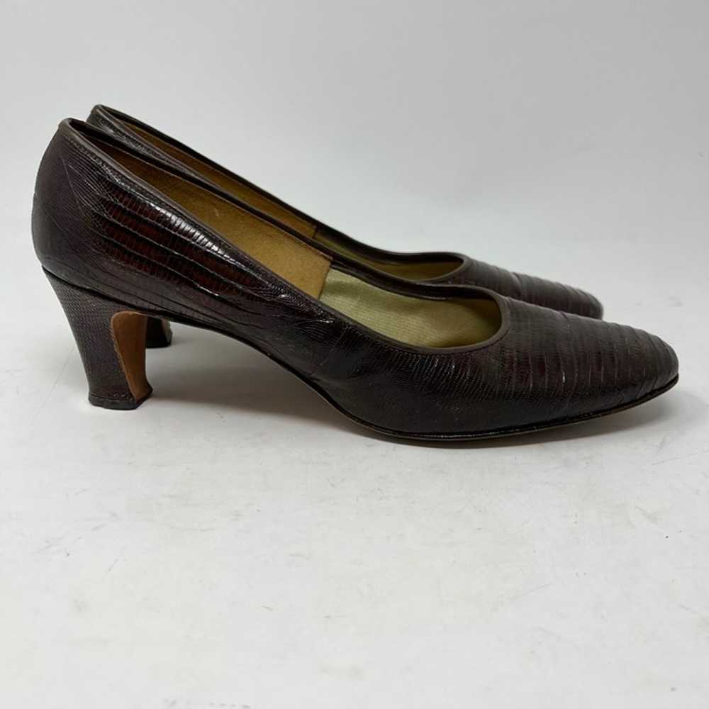 Vintage Miss Baynhams Woman’s Shoes sz 8 ½ AAA He… - image 3