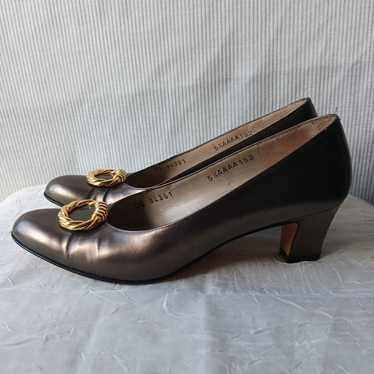 Vintage Ferragamo Heel Shoes size 5 1/2 - image 1