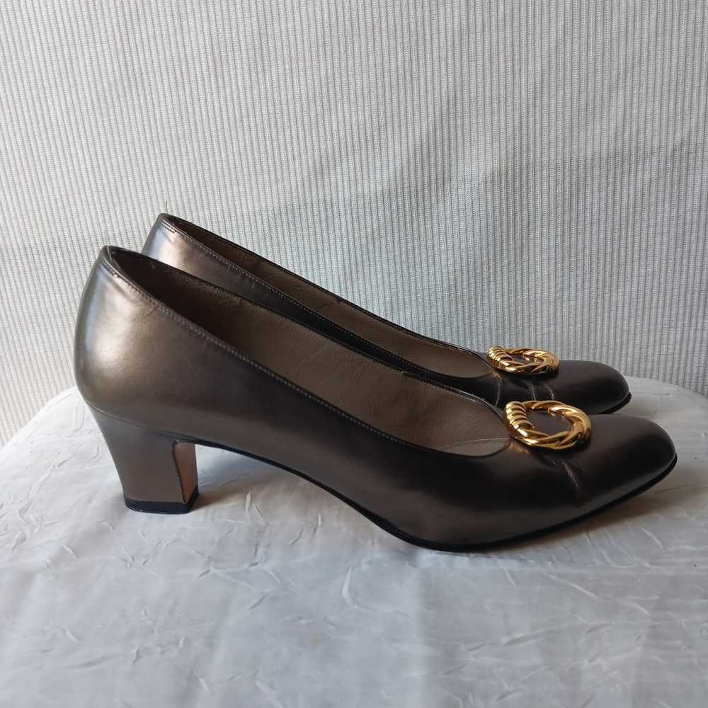 Vintage Ferragamo Heel Shoes size 5 1/2 - image 2