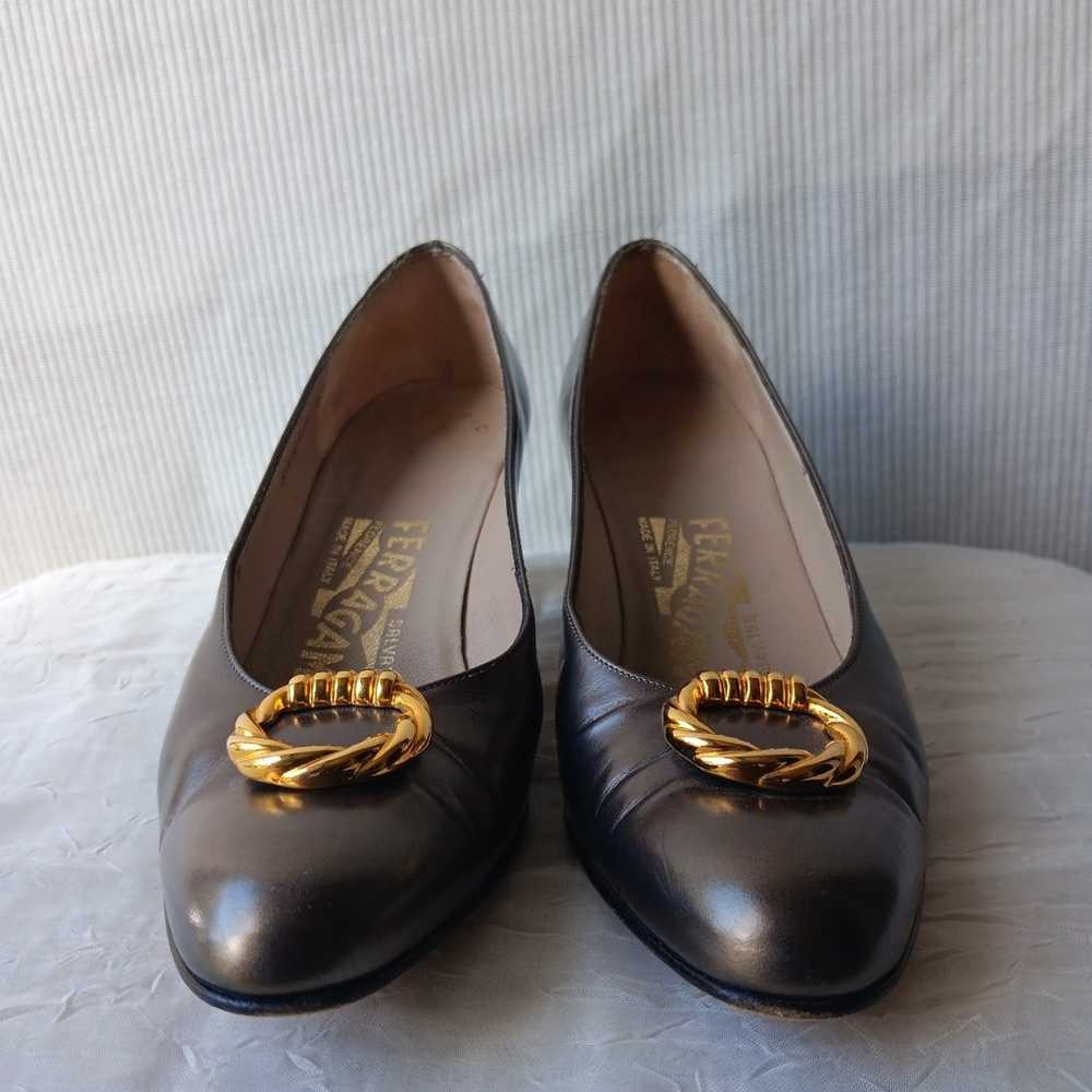 Vintage Ferragamo Heel Shoes size 5 1/2 - image 3