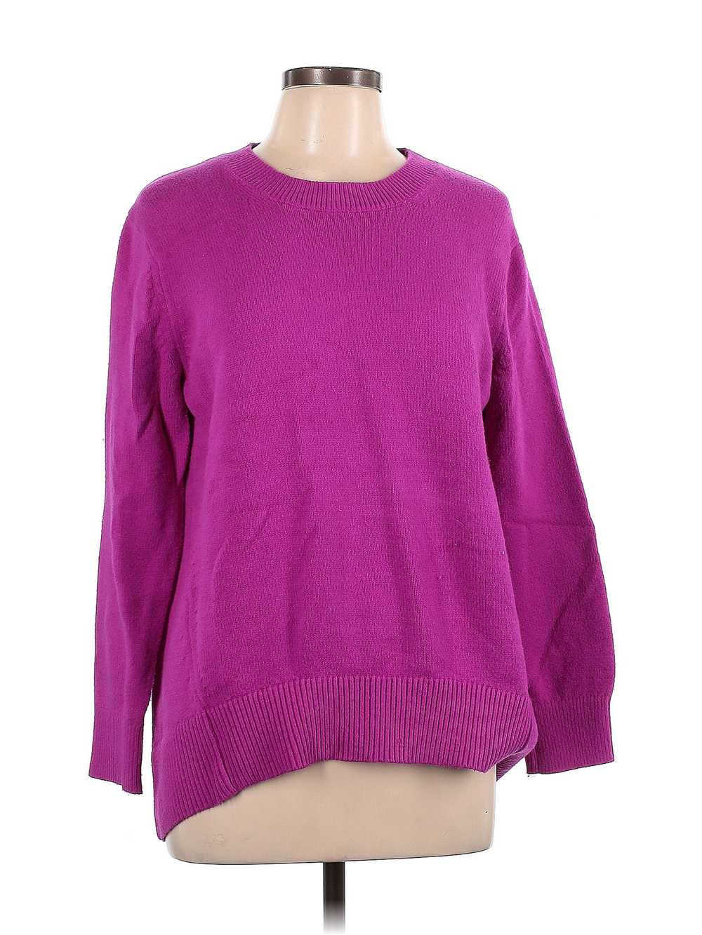 Banana Republic Women Purple Pullover Sweater L - image 1