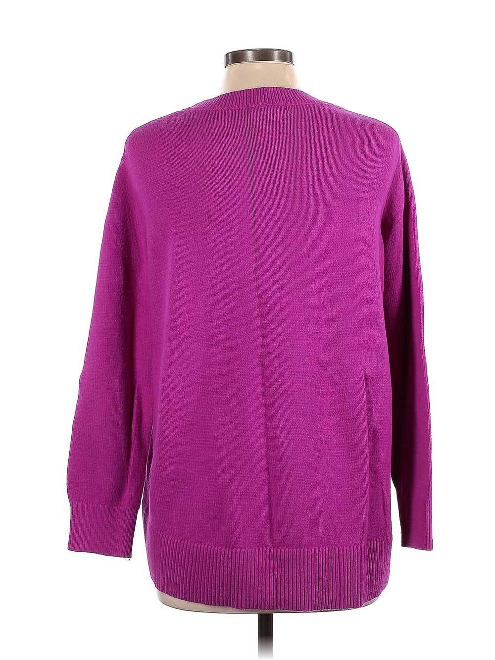 Banana Republic Women Purple Pullover Sweater L - image 2