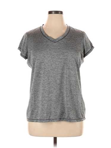 Xersion Women Gray Short Sleeve T-Shirt XL - image 1