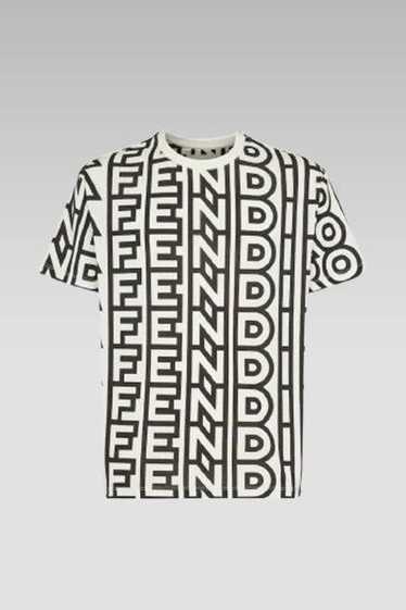 Fendi o1w1db10724 T-Shirt in Black/White