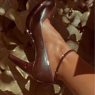 Vintage Stuart Weitzman Brown Mary Jane Pumps