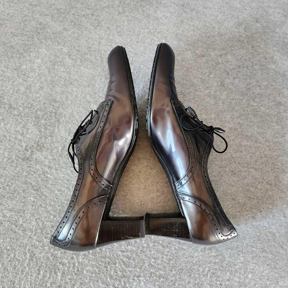 Stuart Weitzman Vintage Oxford Heels Plumps Paten… - image 5