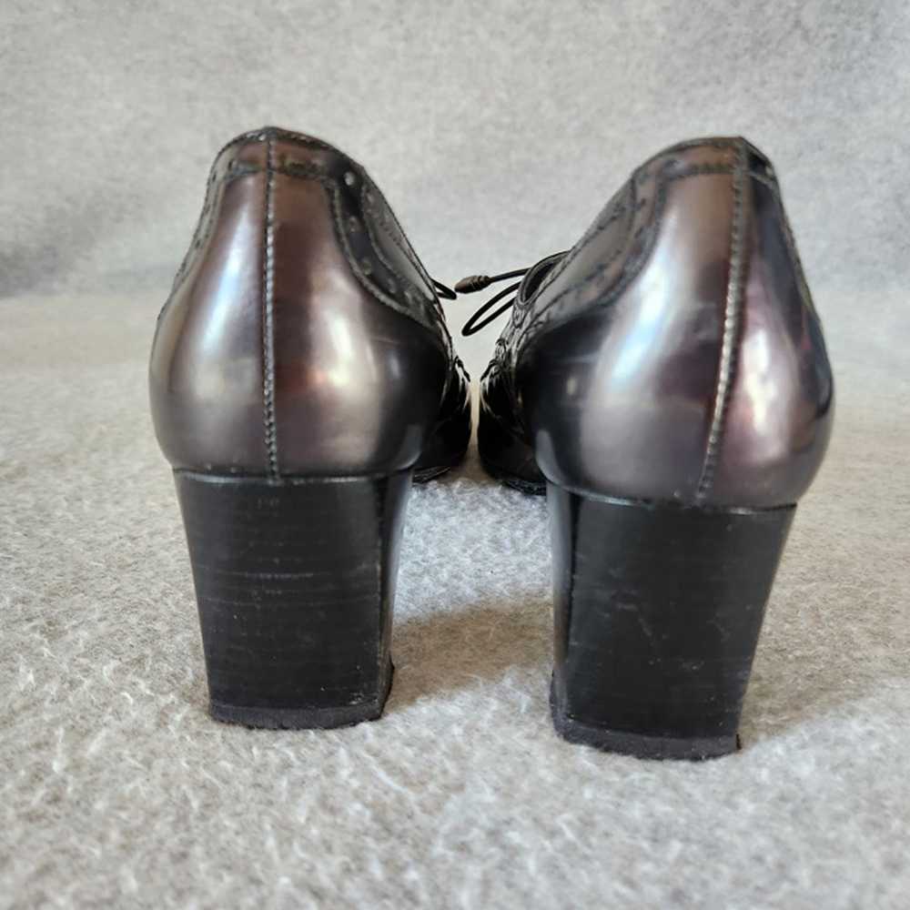 Stuart Weitzman Vintage Oxford Heels Plumps Paten… - image 7