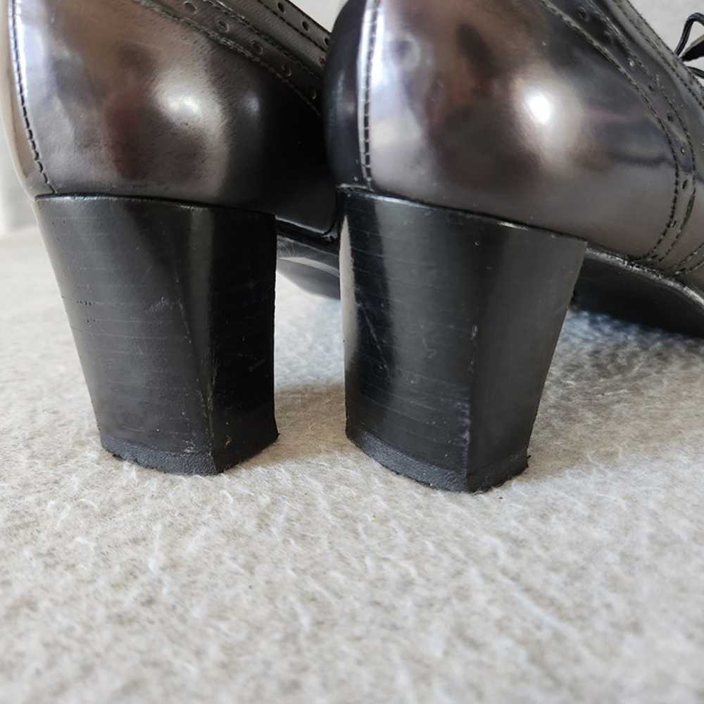 Stuart Weitzman Vintage Oxford Heels Plumps Paten… - image 8