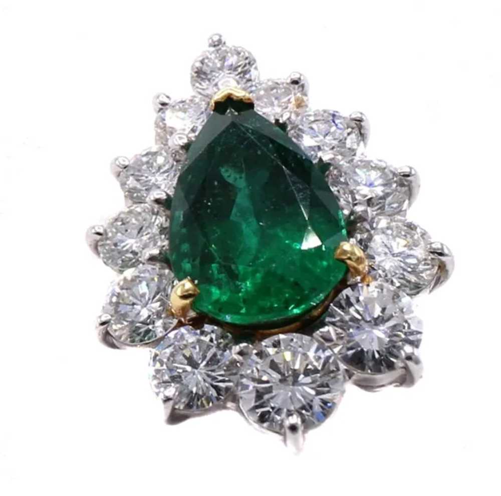 Cartier Diamond Emerald Platinum Riviera Necklace - image 3