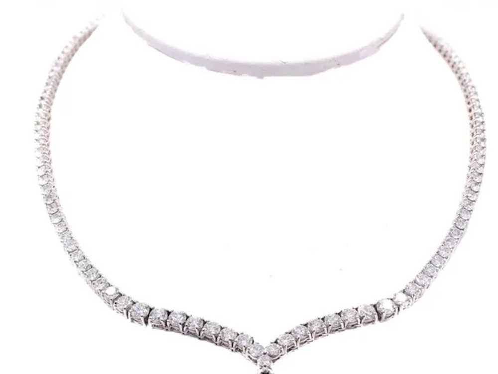 Cartier Diamond Emerald Platinum Riviera Necklace - image 4