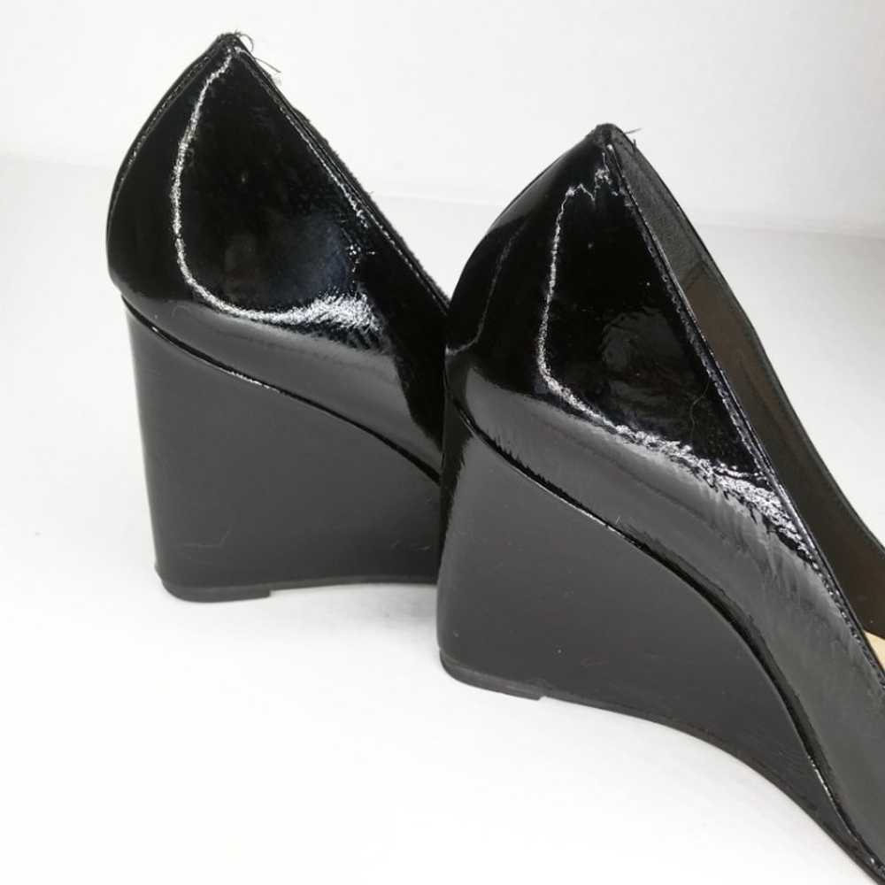 Butter Italy Black Patent Leather Wedges - image 5