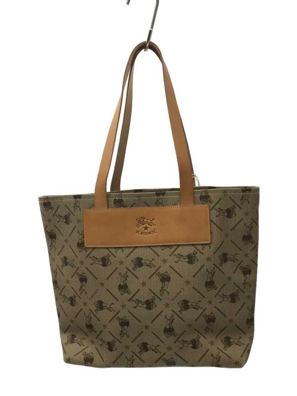 Il Bisonte Logo Monogram Tote Bag/Leather/Gry/Mad… - image 2