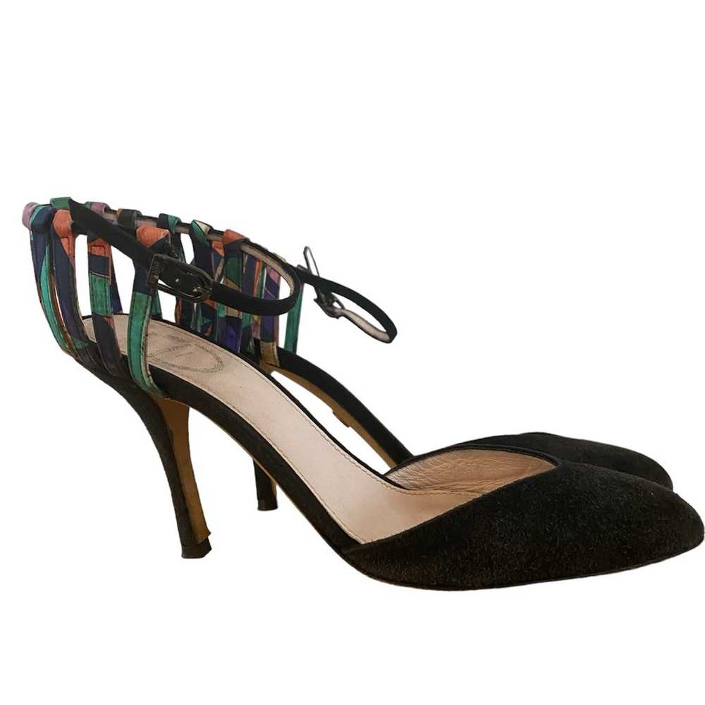 Emilio Pucci Womens Suede Stiletto Heels Vintage - image 2