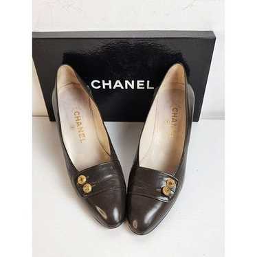 Vintage Chanel Brown Pumps Size 8