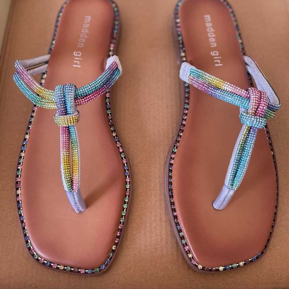 Madden Girl Holis Rainbow Sandals - image 8