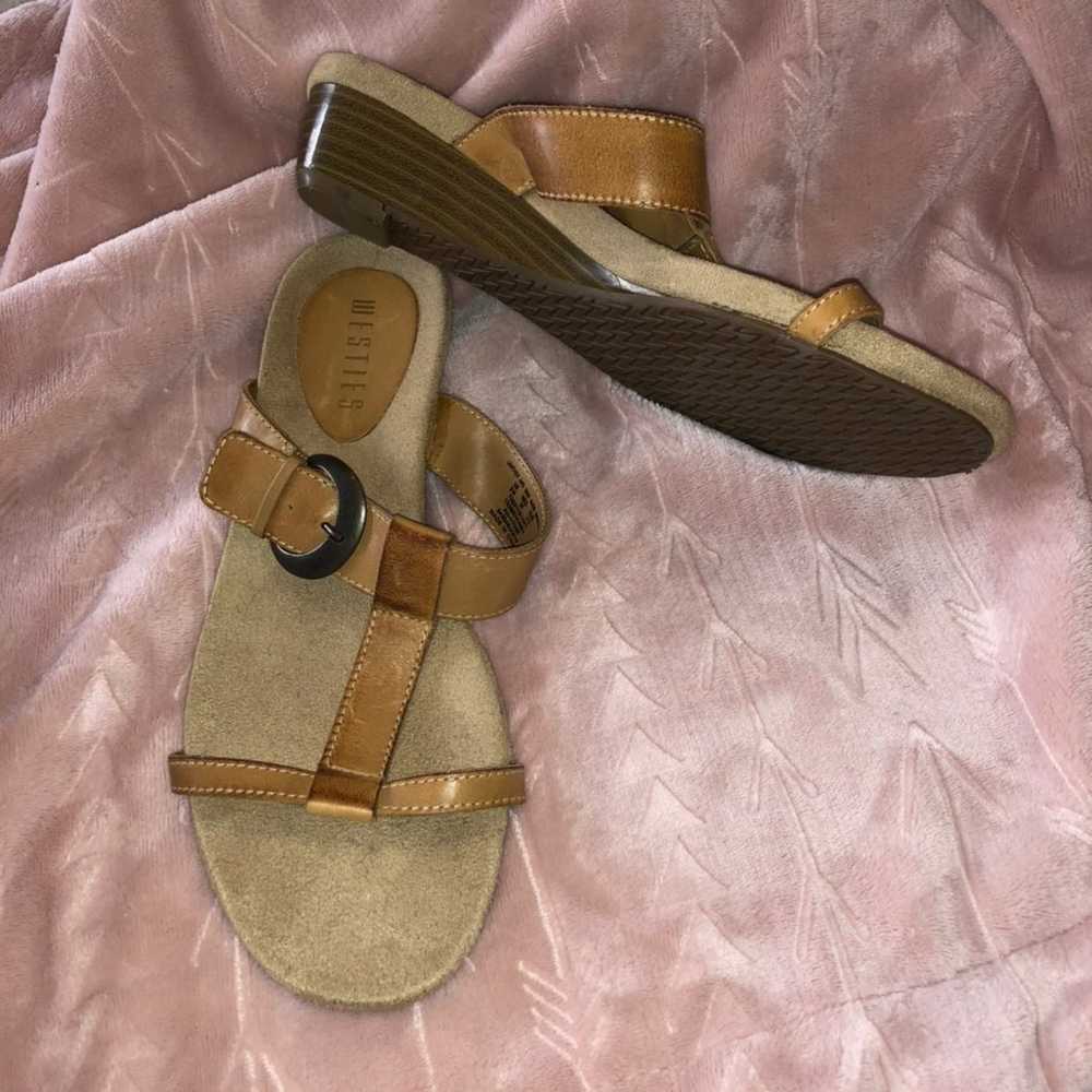 Westies natural tanned leather sandals - image 2