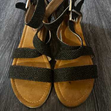 Olive green sandals