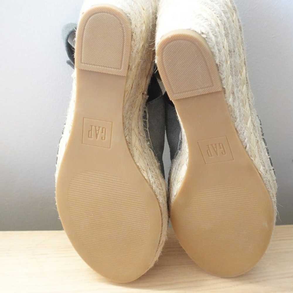 GAP Women's Suede Espadrille Wedges Size 8.5 NWOT - image 5