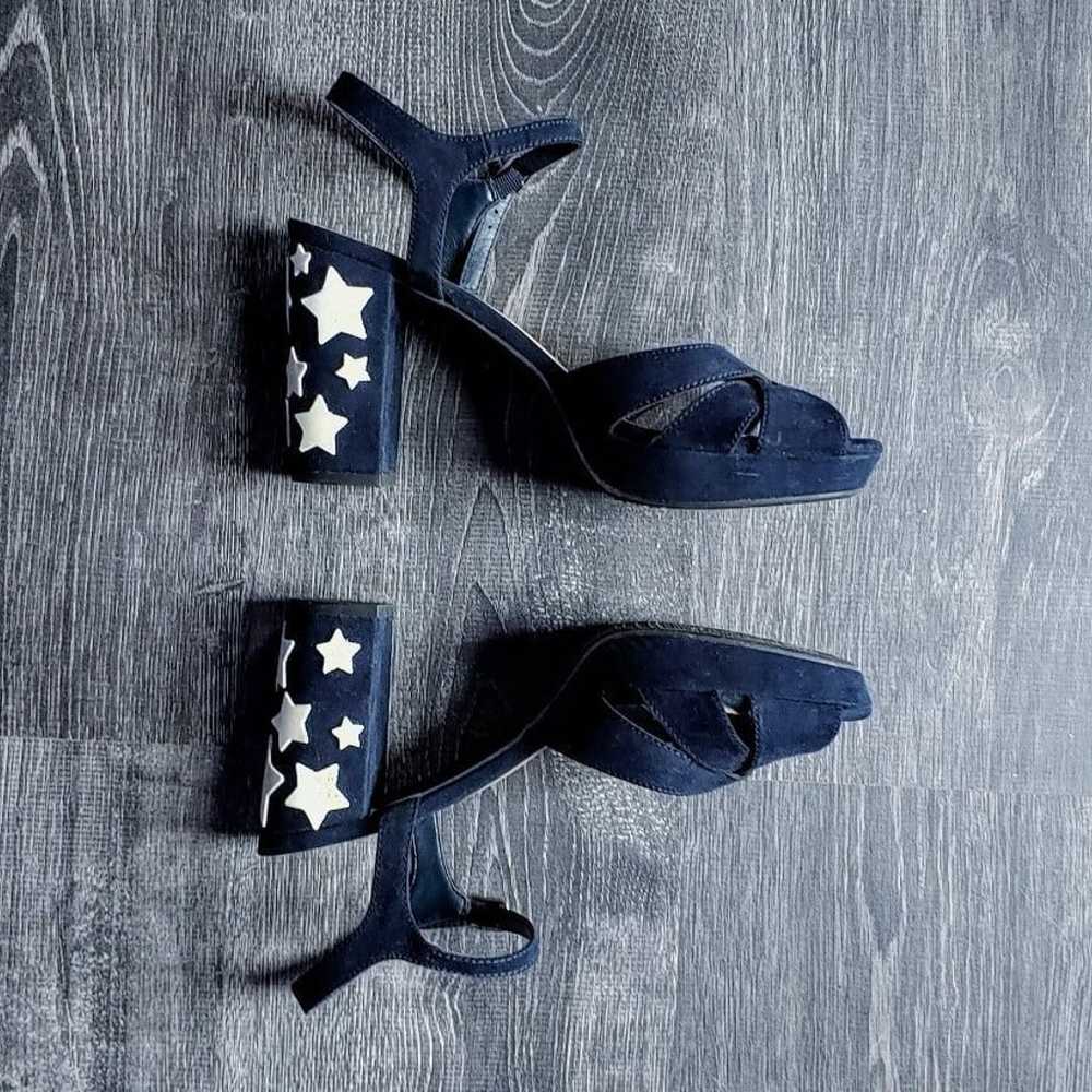 Pop garcelle heels in navy blue and white stars - image 5